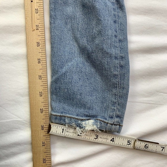 Reformation High Waisted Skinny Denim Jeans Size 23 Blue Maui Distressed NWT - Picture 11 of 15